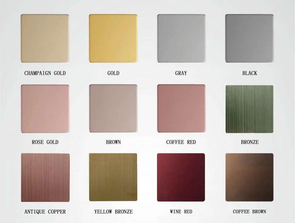 201 Stainless Steel Color sheet - Wide Steel How To Color Stainless Steel